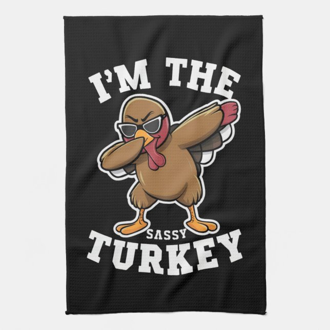 Linge De Cuisine Sassy Turquie jumelle la famille Thanksgiving Part (Vertical)