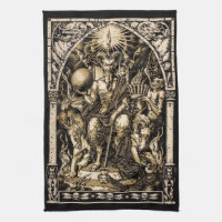Satan a couronné 16x24 sur le coton de sergé -
