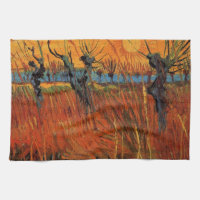 Saules au coucher du soleil par Vincent van Gogh
