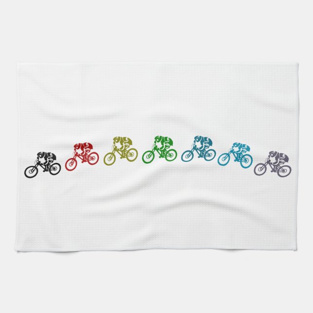 Linge De Cuisine Saut de VTT en descente (Horizontal)
