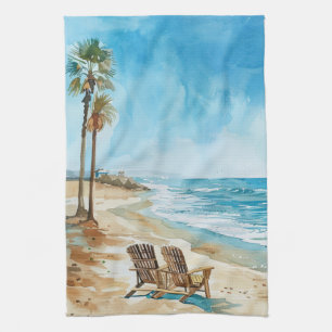 Linge De Cuisine Scène de plage