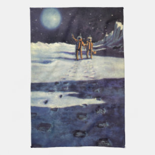 Linge De Cuisine Science-fiction vintage astronaute extraterrestres