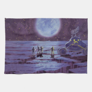 Linge De Cuisine Science-fiction vintage Rover terrestre Aliens sur