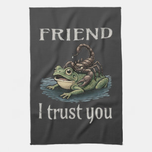 Linge De Cuisine Scorpion et Grenouille - Ami, Je Te Fais Confiance
