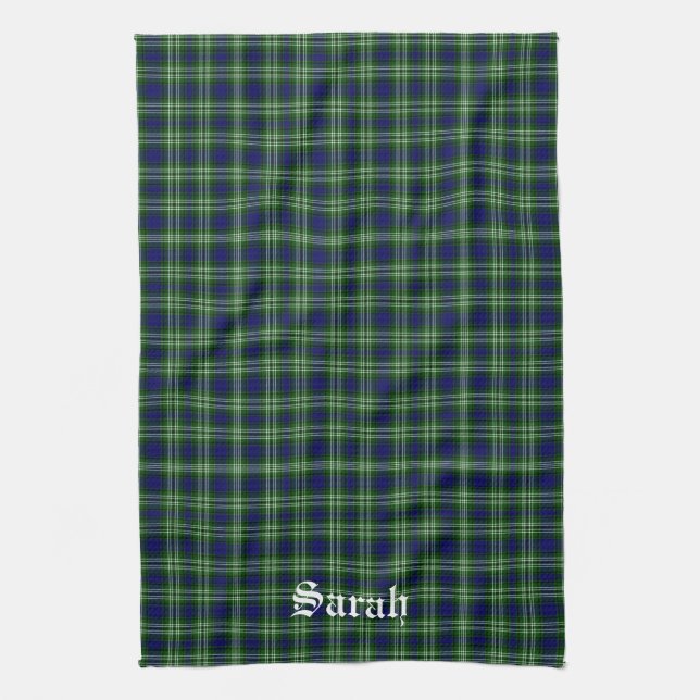 Linge De Cuisine Scotland Tweedside District Tartan Personnalisé (Vertical)