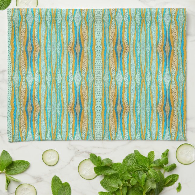 Linge De Cuisine Sea Foam Kitchen Towel (Plié)