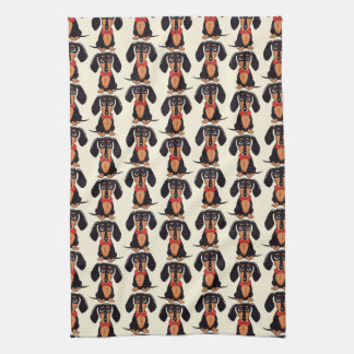 Linge De Cuisine Seated Dachshund Kitchen Towels