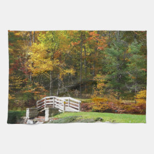 Linge De Cuisine Sept Ponts de Printemps I Paysage d'Automne