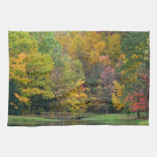 Linge De Cuisine Sept Sources Pont de la Cascade II Paysage d'autom