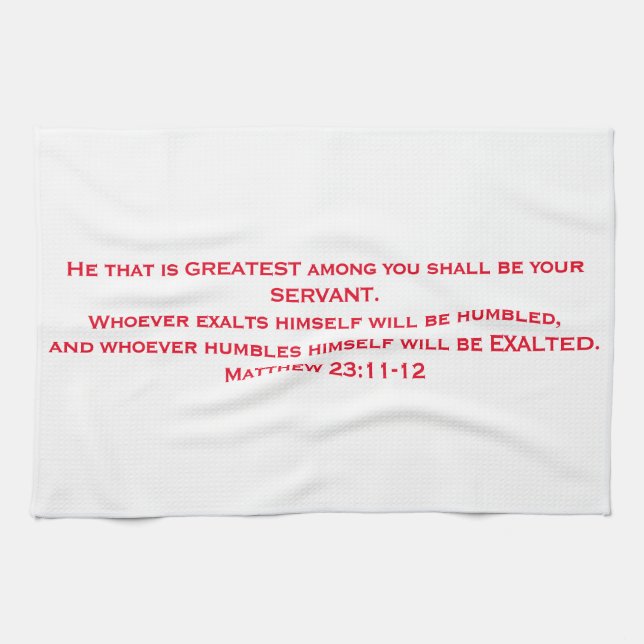 Linge De Cuisine Série de sermons de juin ZTC "The Servant's Towel" (Horizontal)