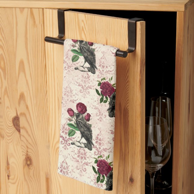 Linge De Cuisine Série Visage Gothique Dessin 16 (Pliage en tiers)