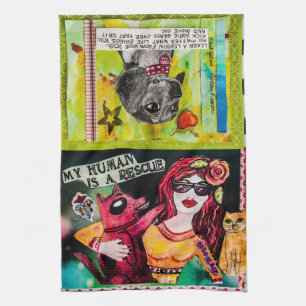 Linge De Cuisine Serviette-chiens de plat