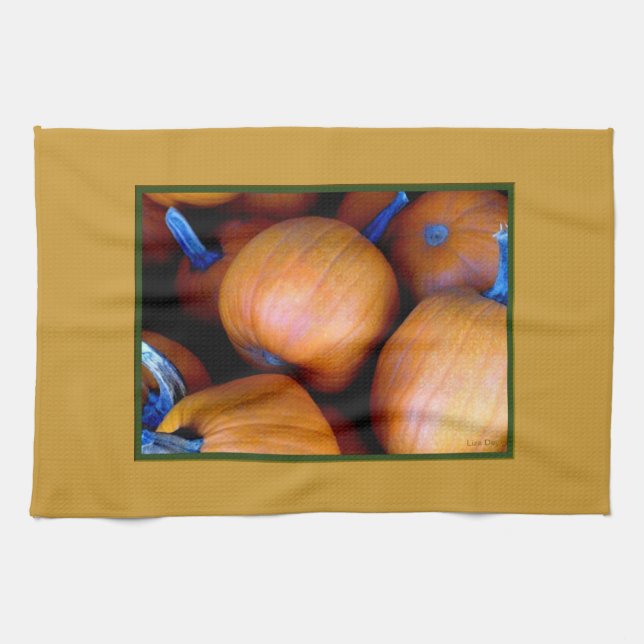 Linge De Cuisine 'Serviette de cuisine Citrouille d'automne (Horizontal)