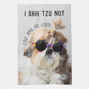 Linge De Cuisine Shih Tzu Pas amusant mignon amoureux de les chiens