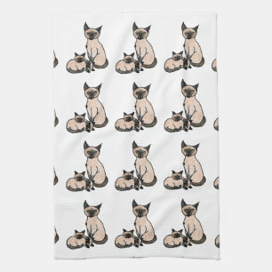 Linge De Cuisine Siamois somnolent