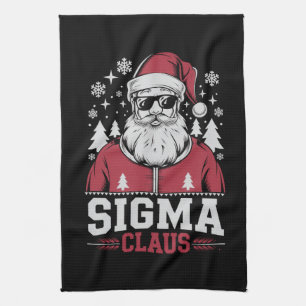 Linge De Cuisine Sigma Claus Cool Père Noël Noël Rizz Rizzler Mème