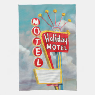 Linge De Cuisine Signe de motel de vacances