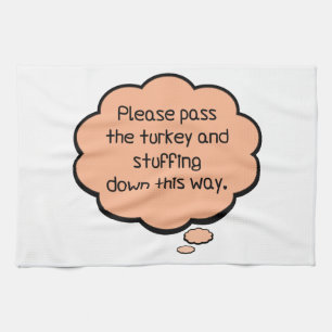 Linge De Cuisine S'il vous plaît passez la Turquie et la farce