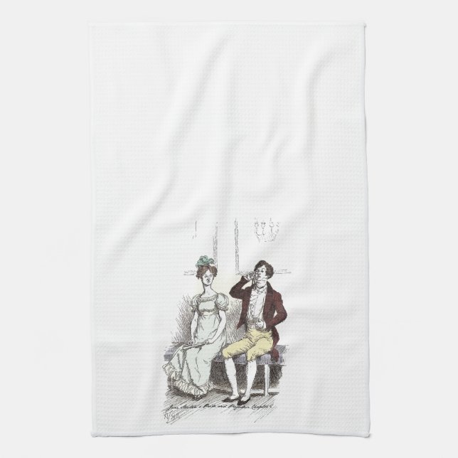 Linge De Cuisine Silence Darcy - Jane Austen Pride et Préjugés (Vertical)