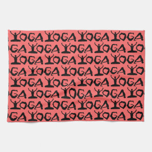 Linge De Cuisine Silhouettes de yoga