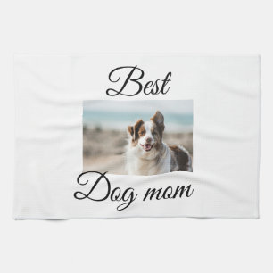 Linge De Cuisine Simple animal coloré ajouter nom photo chien maman