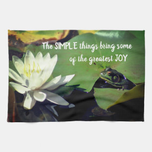 Linge De Cuisine Simple Thèmes Frog Citation Inspirationnelle 