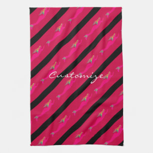 Linge De Cuisine sirènes sous-marines roses se levant