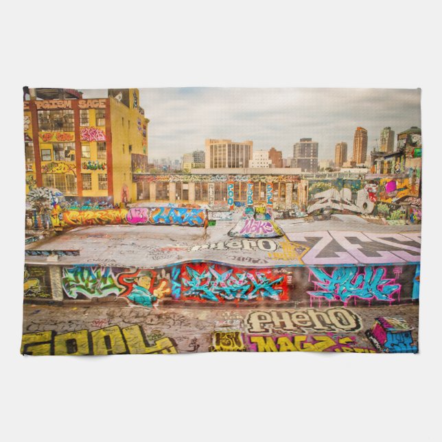 Linge De Cuisine Site du graffiti de New York City (Horizontal)
