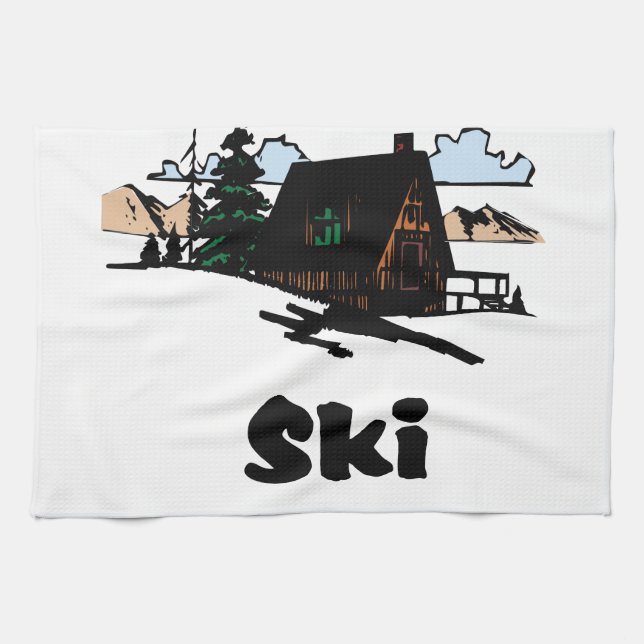 Linge De Cuisine Ski Lodge (Horizontal)