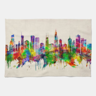 Linge De Cuisine Skyline de Chicago