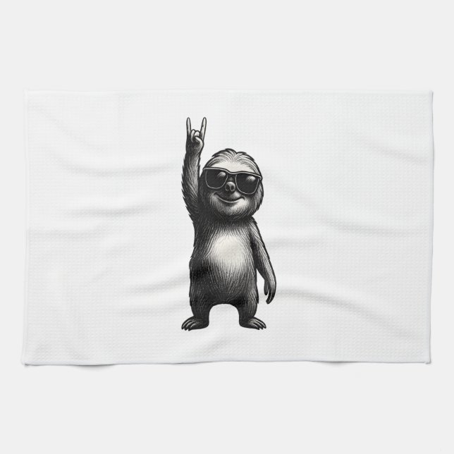 Linge De Cuisine Sloth Rocking Dance (Horizontal)