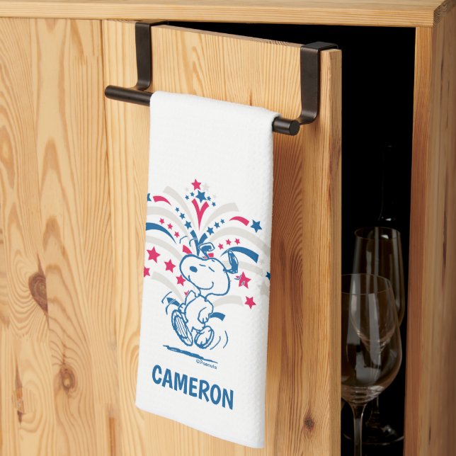 Linge De Cuisine Snoopy 4 juillet Danse (Pliage en tiers)