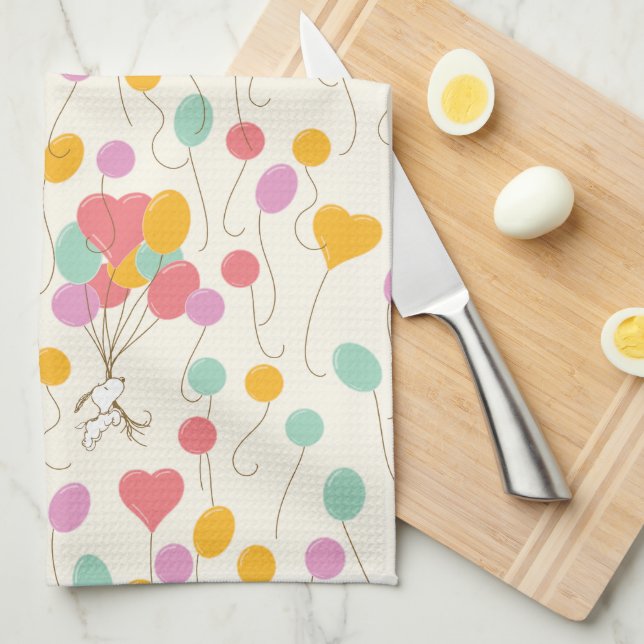 Linge De Cuisine Snoopy Bunches of Balloons Motif (Quart Plié)