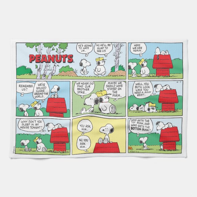 Linge De Cuisine Snoopy et ses frères Andy & Olaf (Horizontal)