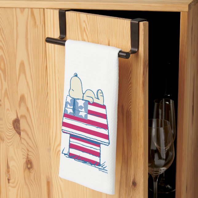 Linge De Cuisine Snoopy sur 4 juillet Dog House (Pliage en tiers)