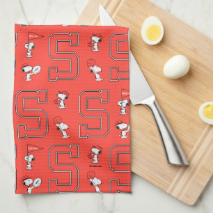 Linge De Cuisine Snoopy Varsity Motif sportif