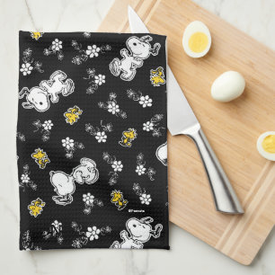 Linge De Cuisine Snoopy & Woodstock Fun & Flowers