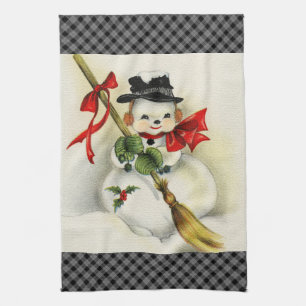 Linge De Cuisine Snowman 001