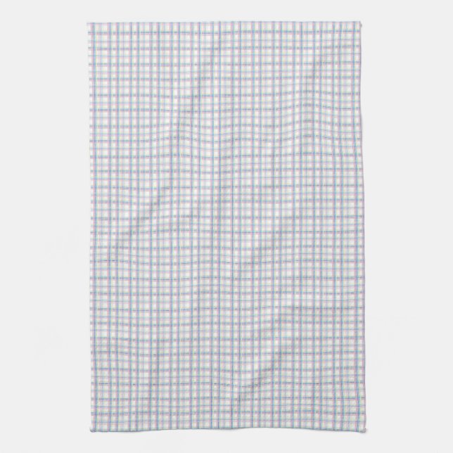 Linge De Cuisine Soft Pastel Plaid (Vertical)