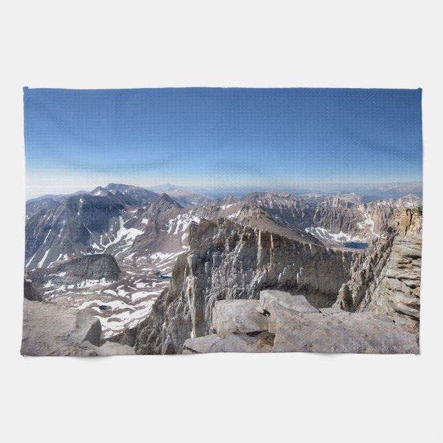 Linge De Cuisine Sommet du mont Whitney - sentier John Muir - Sierr (Horizontal)