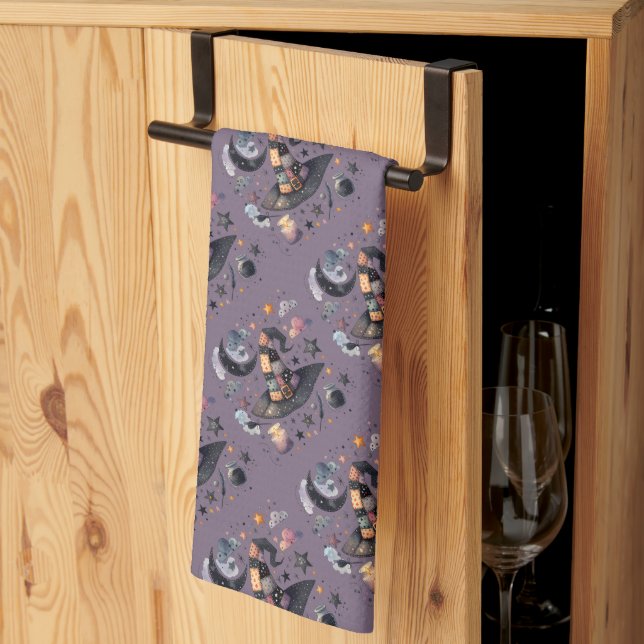 Linge De Cuisine Sorcière lunaire Casquette et magie céleste (Pliage en tiers)
