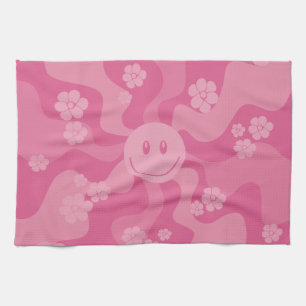 Linge De Cuisine Sourire - rose