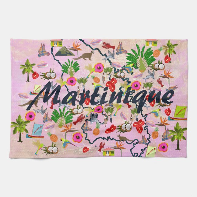 Linge De Cuisine Souvenir de la Martinique (Horizontal)