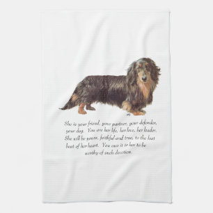Linge De Cuisine Souvenir de teckel - Femelle