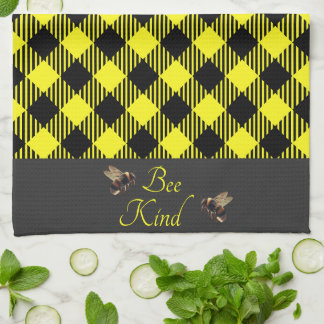 Linge De Cuisine "Soyez Gentil" Gingham
