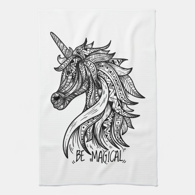 Linge De Cuisine Soyez une licorne magique (Vertical)
