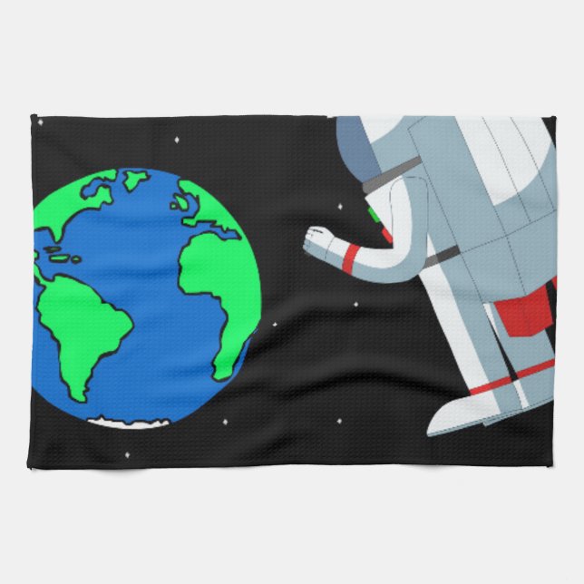 Linge De Cuisine Space Man (Horizontal)