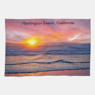 Linge De Cuisine Spectaculaire coucher de soleil à Huntington Beach