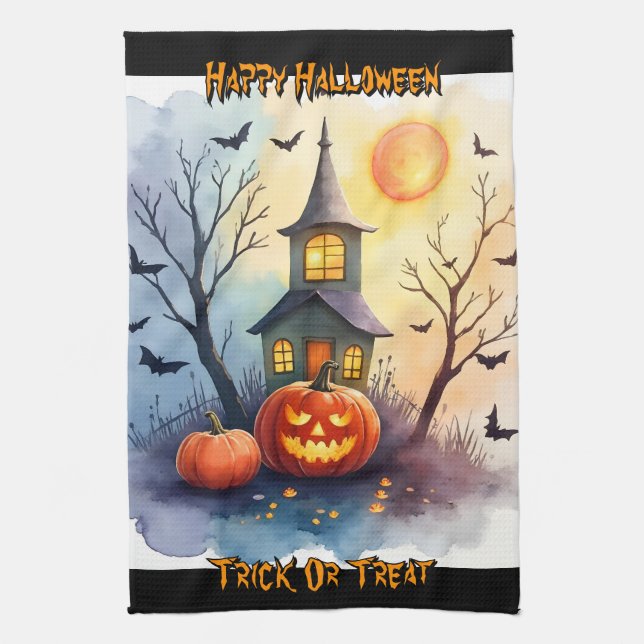 Linge De Cuisine Spooky Cute Modern Halloween Collection (Vertical)