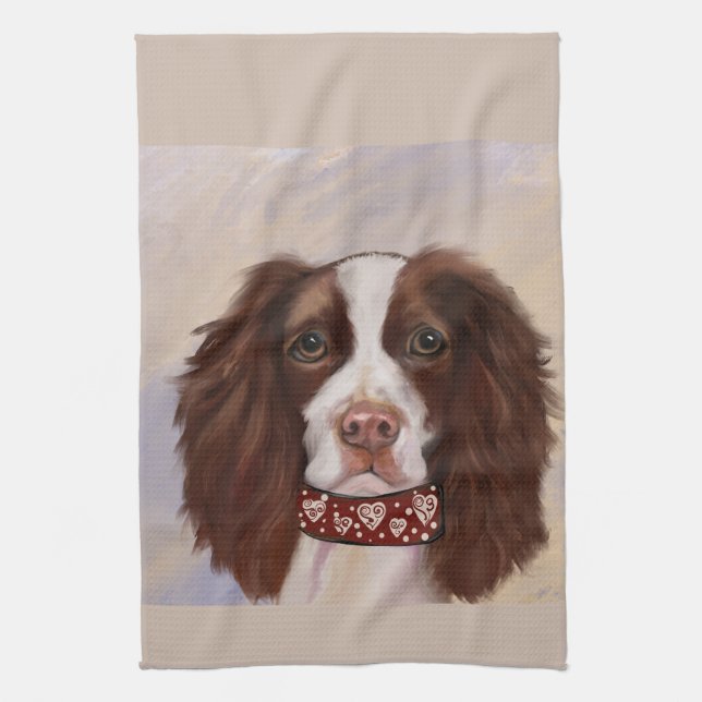 LINGE DE CUISINE SPRINGER SPANIEL ANGLAIS        (Vertical)